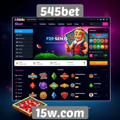 Análise da interface do usuário do site 545bet